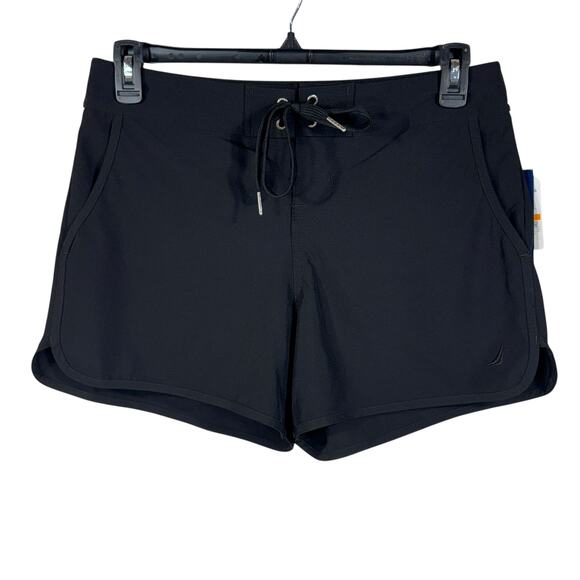 Nautica Small Swim 4.5 in Board Shorts Unlined Hi-Rise Stretch Quick-Dry Pockets - Picture 1 of 6
